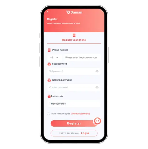 N8 Gaming App Registration Step 1