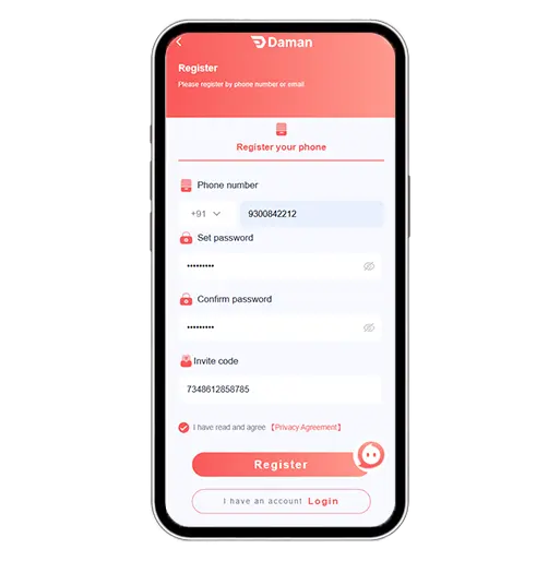 N8 Gaming App Registration Step 2